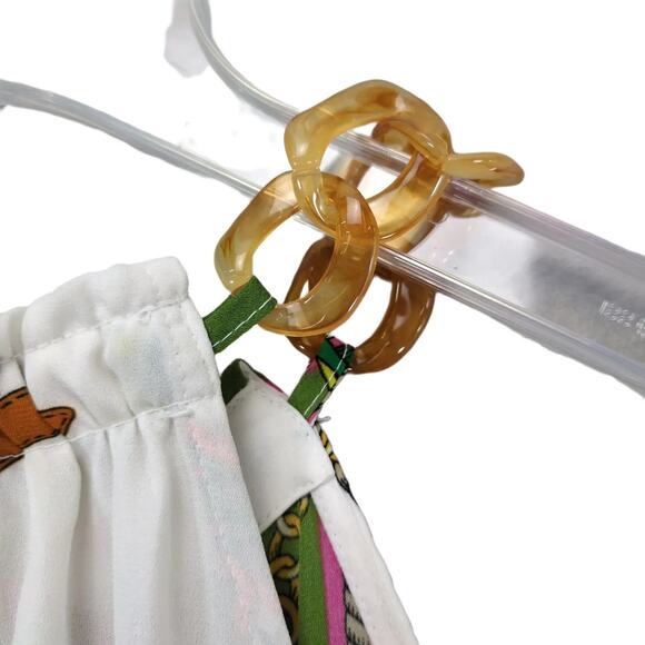 New York & Co Tort-Link Straps Floral Handkerchief Halter Top 7th Avenue Design - Picture 7 of 7